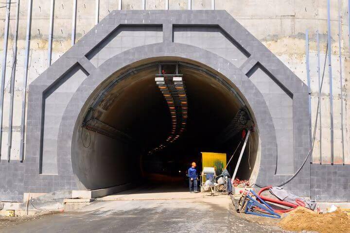 Tunnel wird gebaut