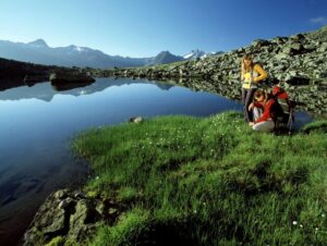 Wanderer bei See