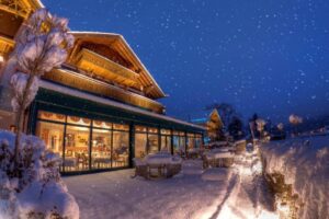 Aussenansicht Terrasse im Winter