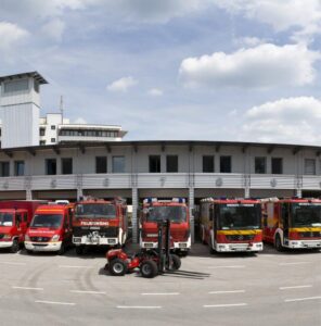 Aussenansicht Betriebsfeuerwehr-Flotte