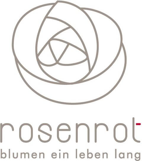 Blumen Rosenrot Logo