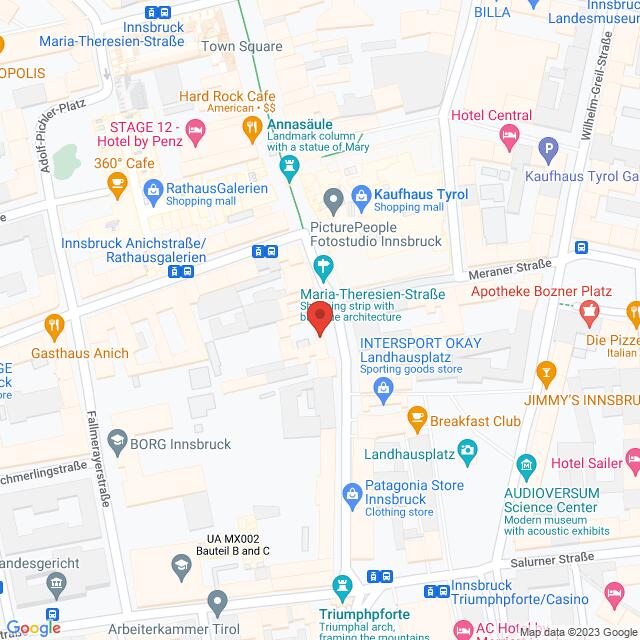 Dunkin Donuts – Maria Theresien Straße 38, 6020 Innsbruck Anfahrtsmappe