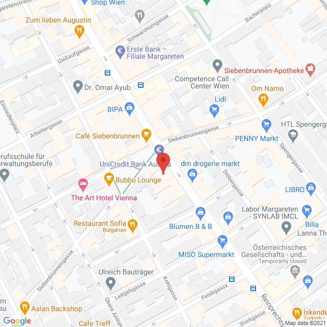 Anfahrtsmappe von Lehrbetrieb Hair Fair nach Hair Fair – Reinprechtsdorfer Straße 25, 1050 Wien – Anfahrtsmappe