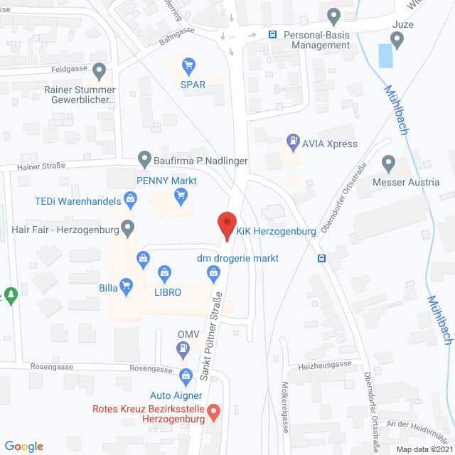 Anfahrtsmappe von Lehrbetrieb Hair Fair nach Hair Fair – Sankt Pöltner Straße 46 – 52, 3130 Herzogenburg – Anfahrtsmappe