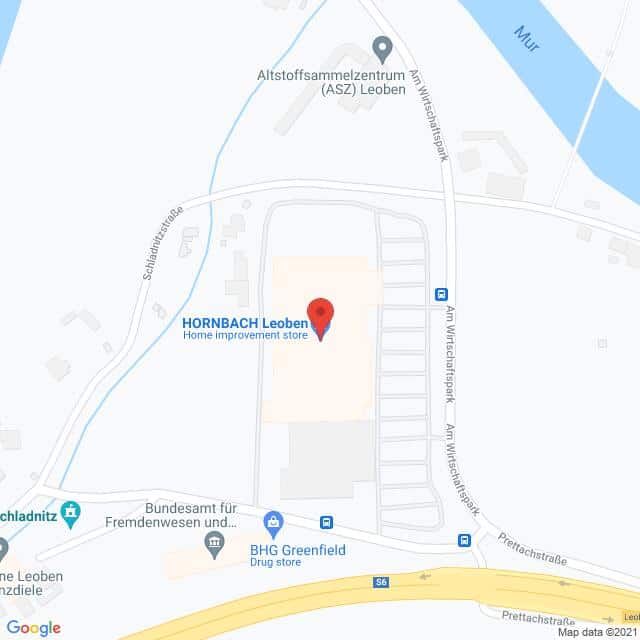 Hornbach, Prettachstraße 30, 8700 Leoben Anfahrtsmappe