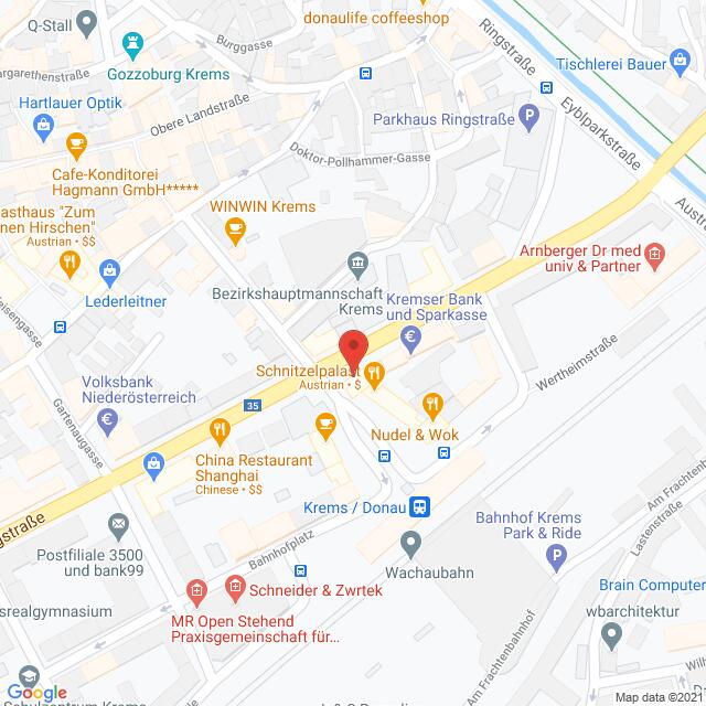 Anfahrtsmappe von Lehrbetrieb Intercoiffeur Strassl nach INTERCOIFFEUR SCHAIDER-STRASSL – Bahnhofplatz 14, 3500 Krems an der Donau – Anfahrtsmappe