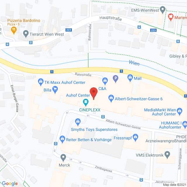 Anfahrtsmappe von Lehrbetrieb Intercoiffeur Strassl nach INTERCOIFFEUR STRASSL SCHAIDER – Albert-Schweitzer-Gasse 6, 1140 Wien – Anfahrtsmappe