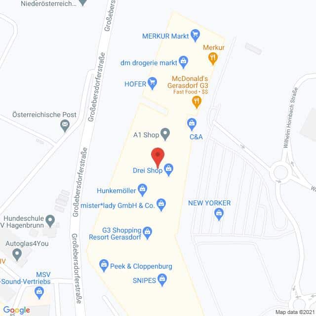 Anfahrtsmappe von Lehrbetrieb Magenta Telekom nach Magenta G3 Shopping Resort – G3 Shopping Resort EG-D-106/EG-D-090, 2201 Gerasdorf bei Wien – Anfahrtsmappe