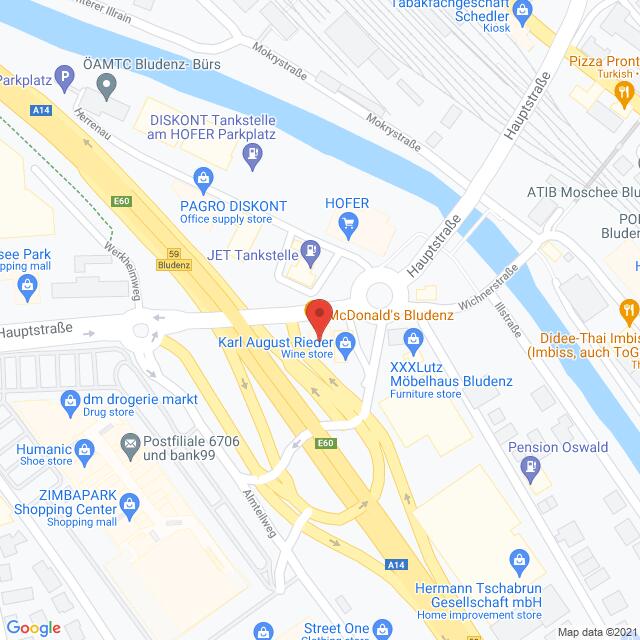 Mcdonalds – Hauptstraße 3, 6706 Bludenz Anfahrtsmappe