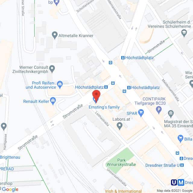 Anfahrtsmappe von Lehrbetrieb Österreichische Post nach Österreichische Post – Stromstraße 24, 1200 Wien – Anfahrtsmappe