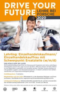 Drive your Future - Lehrling Einzelhandelskaufmann/Einzelhandelskauffrau - Schwerpunkt Ersatzteile