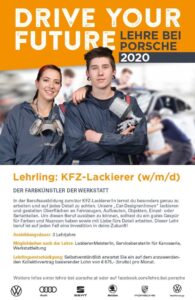 Drive your Future - Lehrling KFZ-Lackierer (w/m/d)