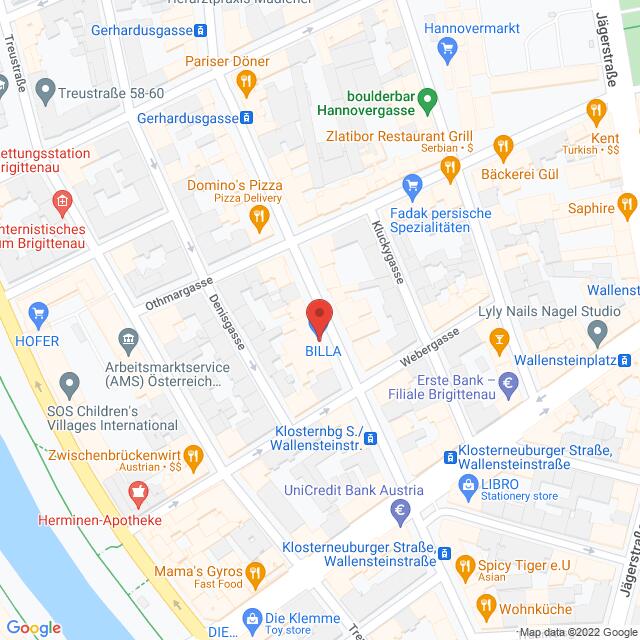 Billa – Klosterneuburgerstr. 33, 1200 Wien Anfahrtsmappe